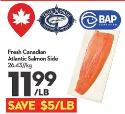 Longo's Fresh Canadian Atlantic Salmon Side offer
