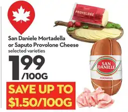 Longo's San Daniele Mortadella or Saputo Provolone Cheese offer