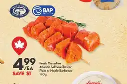 Longo's Fresh Canadian Atlantic Salmon Skewer offer