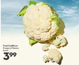 Longo's Fresh Cauliflower offer