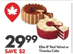 Longo's Elite 8 Red Velvet or Tiramisu Cake offer