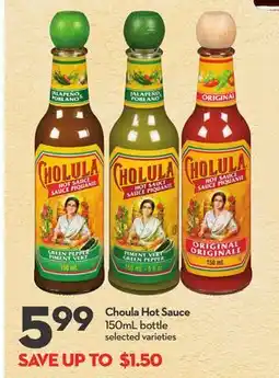 Longo's Choula Hot Sauce offer