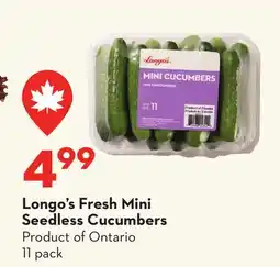 Longo's Longo's Fresh Mini Seedless Cucumbers offer