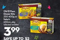 Longo's Old El Paso Dinner Kits 250-400g or Salsa's 650mL pkg offer