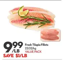 Longo's Fresh Tilapia Fillets offer