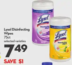 Longo's Lysol Disinfecting Wipes offer