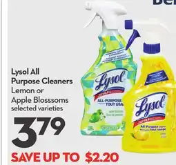 Longo's Lysol All Purpose Cleaners offer