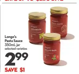 Longo's Longo's Pasta Sauce offer