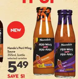 Longo's Nando's Peri-Wing Sauce offer
