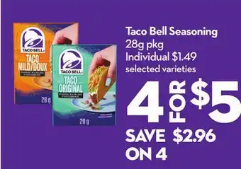 Longo's Taco Bell Seasoning offer