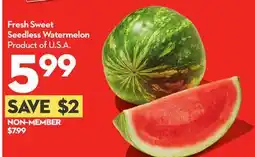 Longo's Fresh Sweet Seedless Watermelon offer