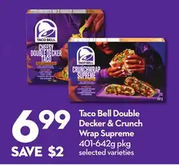 Longo's Taco Bell Double Decker & Crunch Wrap Supreme offer