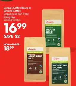 Longo's Longo's Coffee Beans or Ground Coffee offer
