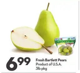 Longo's Fresh Bartlett Pears offer