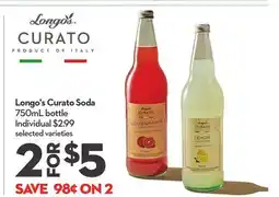 Longo's Longo's Curato Soda offer