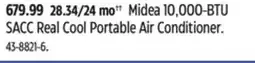Canadian Tire Midea 10,000-BTU SACC Real Cool Portable Air Conditioner offer