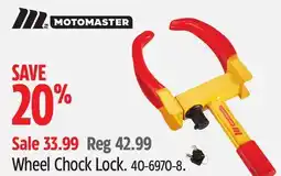 Canadian Tire MotoMaster Wheel Chock Lock offer
