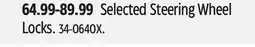 Canadian Tire Selected Steering Wheel Locks offer