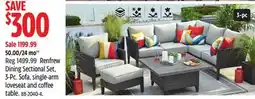 Canadian Tire CANVAS Renfrew Dining Sectional Set offer