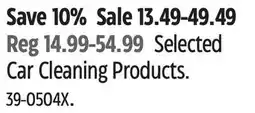 Canadian Tire Selected Car Cleaning Products offer