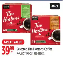 Canadian Tire Keurig Selected Tim Hortons Coffee K-Cup Pods offer