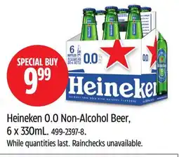Canadian Tire Heineken 0.0 Non-Alcohol Beer offer