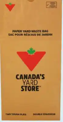 Canadian Tire Canadian Tire Compostable 2-Ply Leaf Bags offer