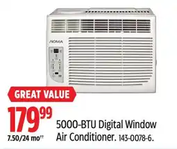 Canadian Tire Noma 5000-BTU Digital Window Air Conditioner offer