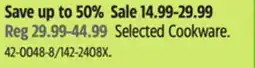 Canadian Tire T-fal Selected Cookware offer