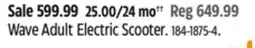 Canadian Tire iZip Wave Adult Electric Scooter offer
