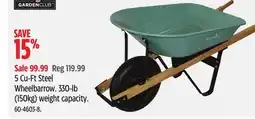 Canadian Tire Garden-club- Wheelbarrow. 330-lb (150kg) weight capacity offer