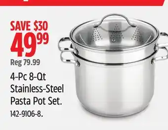 Canadian Tire Master-chef Stainless-Steel Pasta Pot Set. 142-9106-8 offer