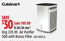 Canadian Tire Air Purifier 500 with Bonus Filter offer