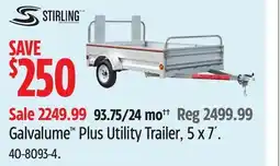 Canadian Tire Stirling Galvalume Plus Utility Trailer offer
