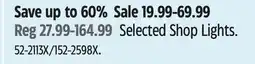 Canadian Tire NOMA Selected Shop Lights offer