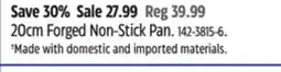 Canadian Tire 20cm Forged Non-Stick Pan offer