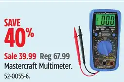 Canadian Tire Mastercraft Multimeter offer