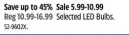 Canadian Tire NOMA Selected LED Bulbs offer