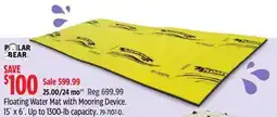 Canadian Tire Polar Bear Floating Water Mat with Mooring Device offer