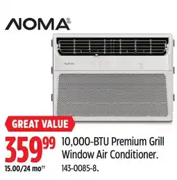 Canadian Tire NOMA 10,000-BTU Premium Grill Window Air Conditioner offer