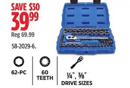 Canadian Tire Mastercraft 62-pc Tool Set offer