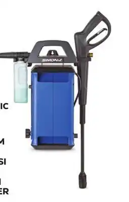 Canadian Tire SIMONIZ 1650 PSI 1.8 GPM Foam Blaster Pressure Washer offer