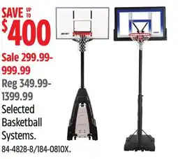Canadian Tire Matrix Selected Basketball Systems offer