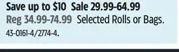 Canadian Tire FoodSaver Selected Rolls or Bags offer