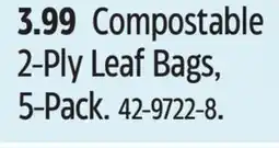 Canadian Tire Canadian Tire Compostable 2-Ply Leaf Bags offer