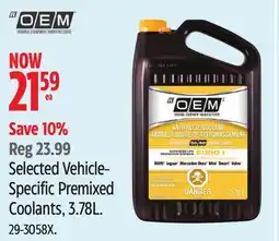 Canadian Tire OEM Selected Vehicle- Specific Premixed Coolants, 3.78L offer