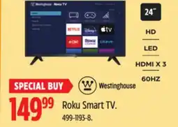 Canadian Tire Westinghouse Roku Smart TV offer