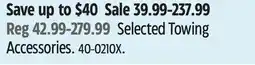 Canadian Tire Selected Towing Accessories offer