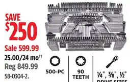 Canadian Tire MAXIMUM Socket & Wrench Set, 500-pc offer