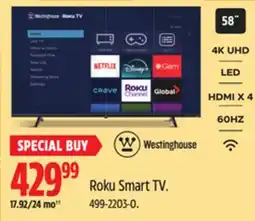 Canadian Tire Roku Smart TV offer